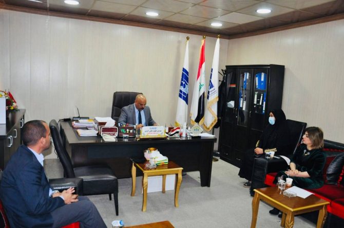 عضو مجلس المفوضين القاضي فياض ياسين حسين يزور مكتب انتخابات كركوك