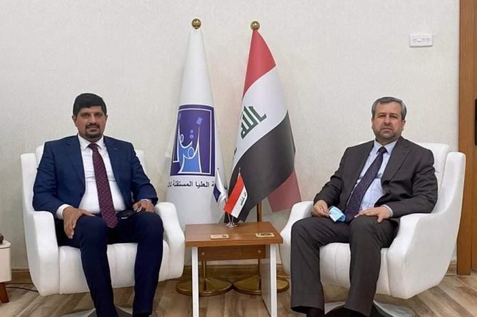 مفوّضية الانتخابات تبحث سبل التعاون المشتـرك مع الشركـة العامـة للأنظمـة الإلكترونيـة
