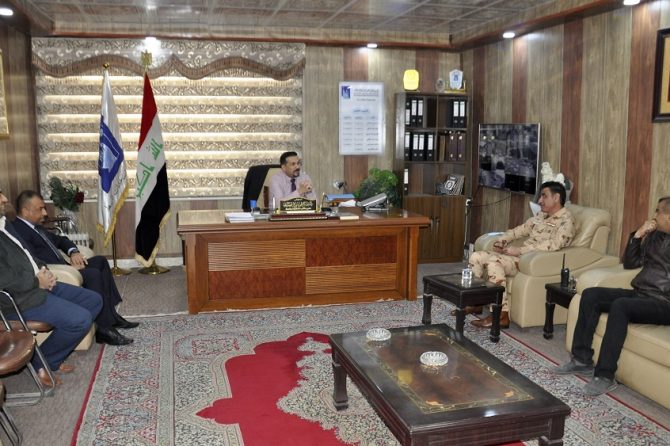 مدير مكتب واسط الانتخابي يستقبل مدير اعلام شرطة المحافظة