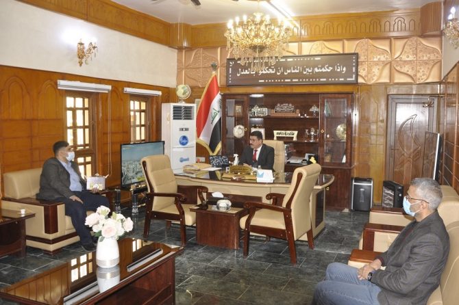 ادارة مكتب ديالى الانتخابي تلتقي رئيس محكمة استئناف المحافظة