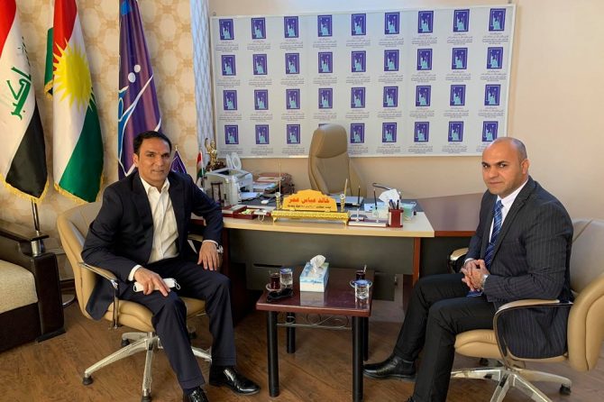 مدير مكتب دهوك الانتخابي يستقبل عضو مجلس النواب العراقي