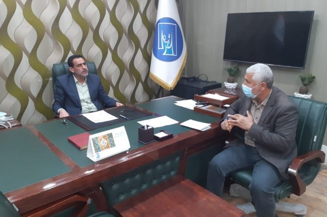 مدير مكتب النجف الاشرف الانتخابي يستقبل ممثل بعثة نراقب