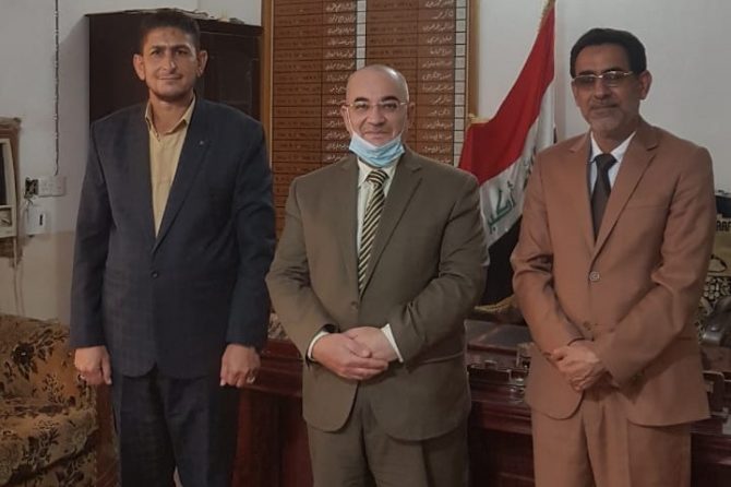 ادارة مكتب النجف الانتخابي في ضيافة قائمقامية المحافظة
