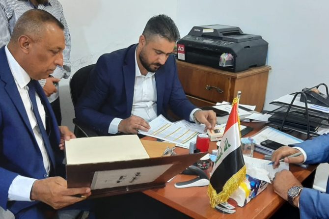فرق المتابعة والرصد من دائرة شؤون الاحزاب تواصل زياراتها الميدانية لمقرات الاحزاب في بغداد