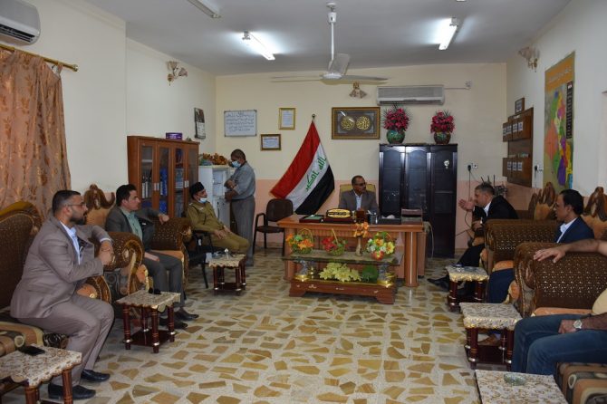 ادارة مكتب المثنى الانتخابي في ضيافة مديرية شؤون المحافظة