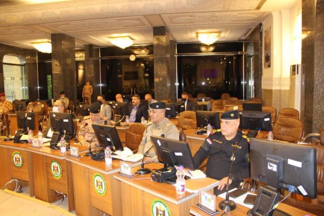 إدارة مكتب انتخابات الكرخ تشارك بالاجتماع الامني المشترك في قيادة عمليات بغداد