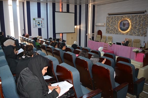 مفوضية الانتخابات تواصل تنظيم ندواتها التثقيفية حول التسجيل البايومتري في المؤسسات التعليمية واخرها في كلية التربية الرياضية / بنات