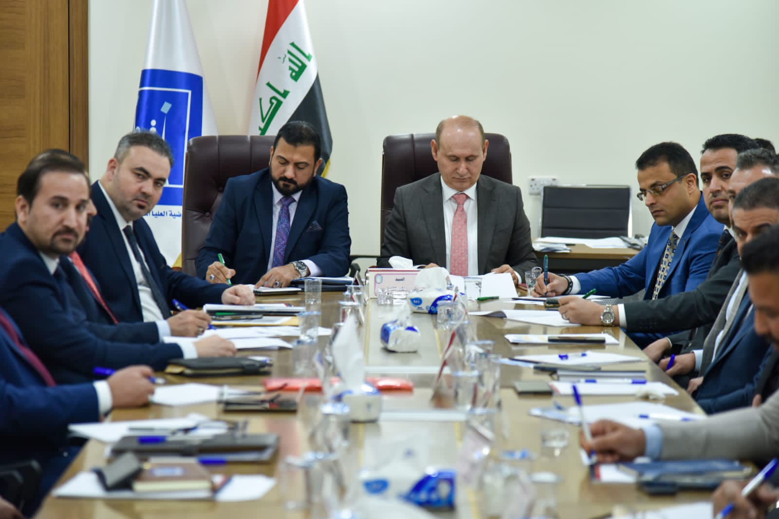 مجلس المفوضين يواصل اجتماعاته الدورية مع مدراء المكاتب الانتخابية في المحافظات