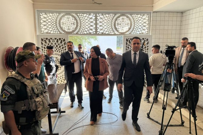 الجابري تواصل جولتها التفقدية في محافظة كركوك